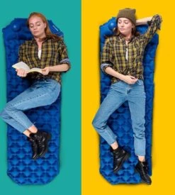 TRVLMORE Slaapmat - Zelfopblazend - 1 Persoons - Ingebouwde Pomp En Kussen - Blauw -Winkel Voor Kampeerartikelen Voor Buiten 1076x1200 2