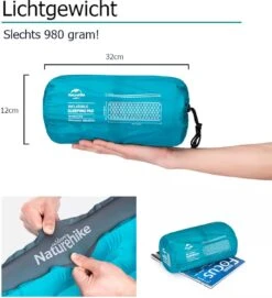 Naturehike® 3D Luchtmatras Premium - Comfortabel R-waarde 2.0 - Extra Dikke Slaapmat - Luchtbed Kamperen - Opblaasbaar Matras - Lichtgewicht - Outdoor - Camping -Winkel Voor Kampeerartikelen Voor Buiten 1095x1200