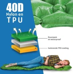 TRVLMORE Slaapmat - Zelfopblazend - 1 Persoons - Ingebouwde Pomp En Kussen - Groen -Winkel Voor Kampeerartikelen Voor Buiten 1183x1200 1