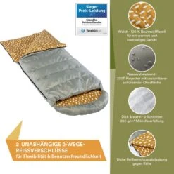 Skandika Dundee Flannel-R Slaapzak – Slaapzakken – Slaapzakken Volwassen - Maat M – Unisex - Katoen, Luxe Kwaliteit, Dubbele Slaapzak, 3 Seizoenen, Tot -20°C - 220 X 80 Cm - Outdoor Kampeerslaapzak – Ritssluiting Rechts - Grijs/geel 10 Skandika Dundee Flannel-R Slaapzak – Slaapzakken – Slaapzakken Volwassen - Maat M – Unisex - Katoen, Luxe Kwaliteit, Dubbele Slaapzak, 3 Seizoenen, Tot -20°C - 220 X 80 Cm - Outdoor Kampeerslaapzak – Ritssluiting Rechts - Grijs/geel -Winkel Voor Kampeerartikelen Voor Buiten 1195x1200 1