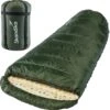 Skandika Vegas-R XXL Slaapzak - Mummieslaapzakken – Slaapzakken Volwassen – Maat XXL – Mummie Slaapzak - Unisex - Katoen, Luxe Kwaliteit, Koppelbaar, 3 Seizoenen, 220 X 110 Cm, -12° Tot -15°C, Outdoor Kampeerslaapzak – Ritssluiting Rechts - Groen -Winkel Voor Kampeerartikelen Voor Buiten 1198x1200 1