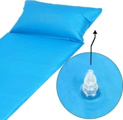 Springos Slaapmat | Zelfopblazend | 186 Cm | Inclusief Hoes & Hoofdkussen | Lichtblauw -Winkel Voor Kampeerartikelen Voor Buiten 1200x1166 3
