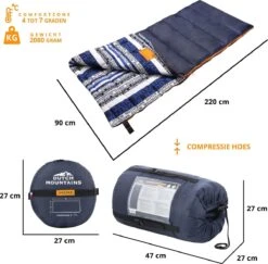 Dutch Mountains Slaapzak Goeree XL - Kussen 25x15cm - 220x90cm Katoenen Slaapzak - Tochtstrip 12 Dutch Mountains Slaapzak Goeree XL - Kussen 25x15cm - 220x90cm Katoenen Slaapzak - Tochtstrip -Winkel Voor Kampeerartikelen Voor Buiten 1200x1182 2