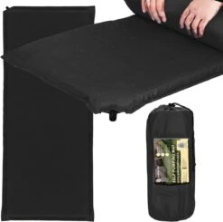Springos Slaapmat | Zelfopblazend | 180 Cm | Inclusief Hoes | Zwart -Winkel Voor Kampeerartikelen Voor Buiten 1200x1190 2