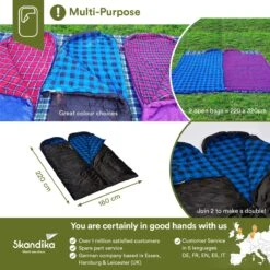 Skandika Dundee Flannel-L Slaapzak – Mummmieslaapzakken – Slaapzakken Volwassen - Maat M – Unisex - Katoen, Luxe Kwaliteit, Dubbele Slaapzak, 3 Seizoenen, Tot -20°C - 220 X 80 Cm - Outdoor Kampeerslaapzak – Ritssluiting Links - Zwart/blauw 13 Skandika Dundee Flannel-L Slaapzak – Mummmieslaapzakken – Slaapzakken Volwassen - Maat M – Unisex - Katoen, Luxe Kwaliteit, Dubbele Slaapzak, 3 Seizoenen, Tot -20°C - 220 X 80 Cm - Outdoor Kampeerslaapzak – Ritssluiting Links - Zwart/blauw -Winkel Voor Kampeerartikelen Voor Buiten 1200x1200 10