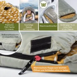 Skandika Dundee Flannel-R Slaapzak – Slaapzakken – Slaapzakken Volwassen - Maat M – Unisex - Katoen, Luxe Kwaliteit, Dubbele Slaapzak, 3 Seizoenen, Tot -20°C - 220 X 80 Cm - Outdoor Kampeerslaapzak – Ritssluiting Rechts - Grijs/geel 11 Skandika Dundee Flannel-R Slaapzak – Slaapzakken – Slaapzakken Volwassen - Maat M – Unisex - Katoen, Luxe Kwaliteit, Dubbele Slaapzak, 3 Seizoenen, Tot -20°C - 220 X 80 Cm - Outdoor Kampeerslaapzak – Ritssluiting Rechts - Grijs/geel -Winkel Voor Kampeerartikelen Voor Buiten 1200x1200 146