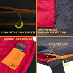 Dutch Mountains Slaapzak Tholen - 200 X 80cm - Aanritsbaar - Slechts 1140 Gram – Polyester - Tochtstrip En Compressiehoes -Winkel Voor Kampeerartikelen Voor Buiten 1200x1200 91