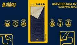 Abbey Camp Slaapzak Amsterdam-07 - Dekenmodel - 210 X 85 Cm - Groen -Winkel Voor Kampeerartikelen Voor Buiten 1200x711 2