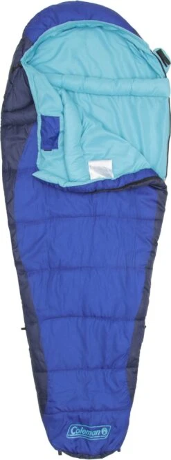 Coleman Fision 100 Mummy Slaapzak - 208 X 81 Cm - Blauw -Winkel Voor Kampeerartikelen Voor Buiten 446x1200