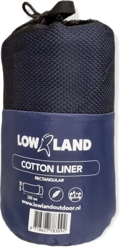 LOWLAND OUTDOOR® LAKENZAK - 100% KATOEN - RECHT MODEL - 220X80 CM - 350GR -Winkel Voor Kampeerartikelen Voor Buiten 583x1200