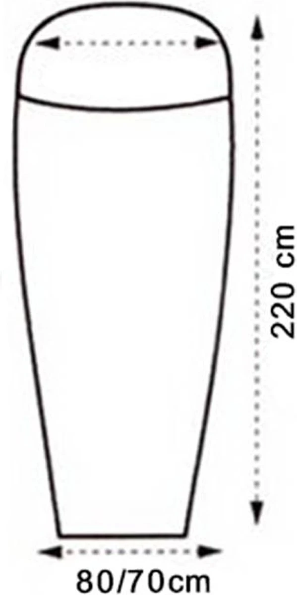 LOWLAND OUTDOOR® LAKENZAK - SUPERLITE - MUMMY MODEL - 220X80/70 CM - 280GR 5 LOWLAND OUTDOOR® LAKENZAK - SUPERLITE - MUMMY MODEL - 220X80/70 CM - 280GR - Afbeelding 3