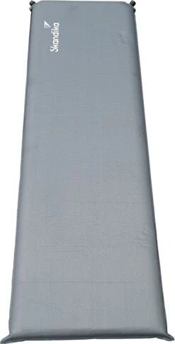 Skandika Easy Single Zelfopblaasbaar Slaapmat – Slaapmat – Slaapmat Zelfopblazend – Logeerbed – Polyester, PVC - Premium Zelfopblazend Luchtbed, Antislip-materiaal, Ideaal Voor Camping – Outdoor, Camping – Kamperen – 196 X 60 X 10 Cm – 3.2kg - Grijs -Winkel Voor Kampeerartikelen Voor Buiten 613x1200