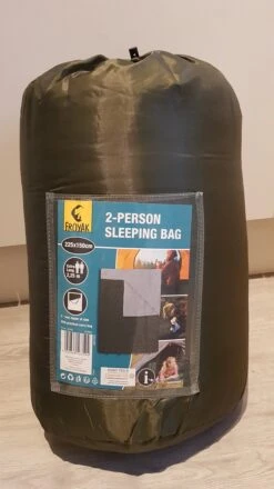 Froyak - 2-persoons Slaapzak XXL Groen 225 X 150 Cm - 2 Persoons Slaapzak Envelop Model Extra Large -Winkel Voor Kampeerartikelen Voor Buiten 674x1200 5