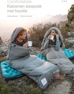 Naturehike® Slaapzak Katoen - 6 Tot 1 Graden - Slaapzakken Volwassenen - 220*80cm - 4 Seizoenen Slaapzak Lente, Zomer, Herfst & Winter - Lichtgewicht & Waterdicht -Winkel Voor Kampeerartikelen Voor Buiten 943x1200